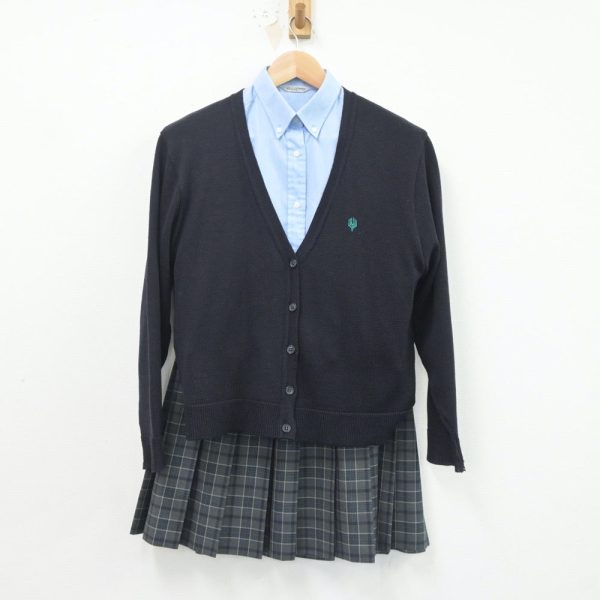 Authentic, Official, and Original 【中古】大阪府 大阪学芸高等学校 女子制服 3点（ニット・シャツ・スカート）sf021281  Discount